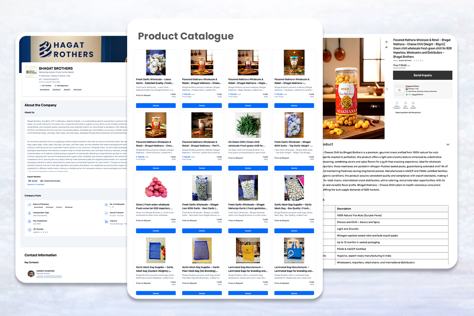 Bhagat Brothers marketplace profile