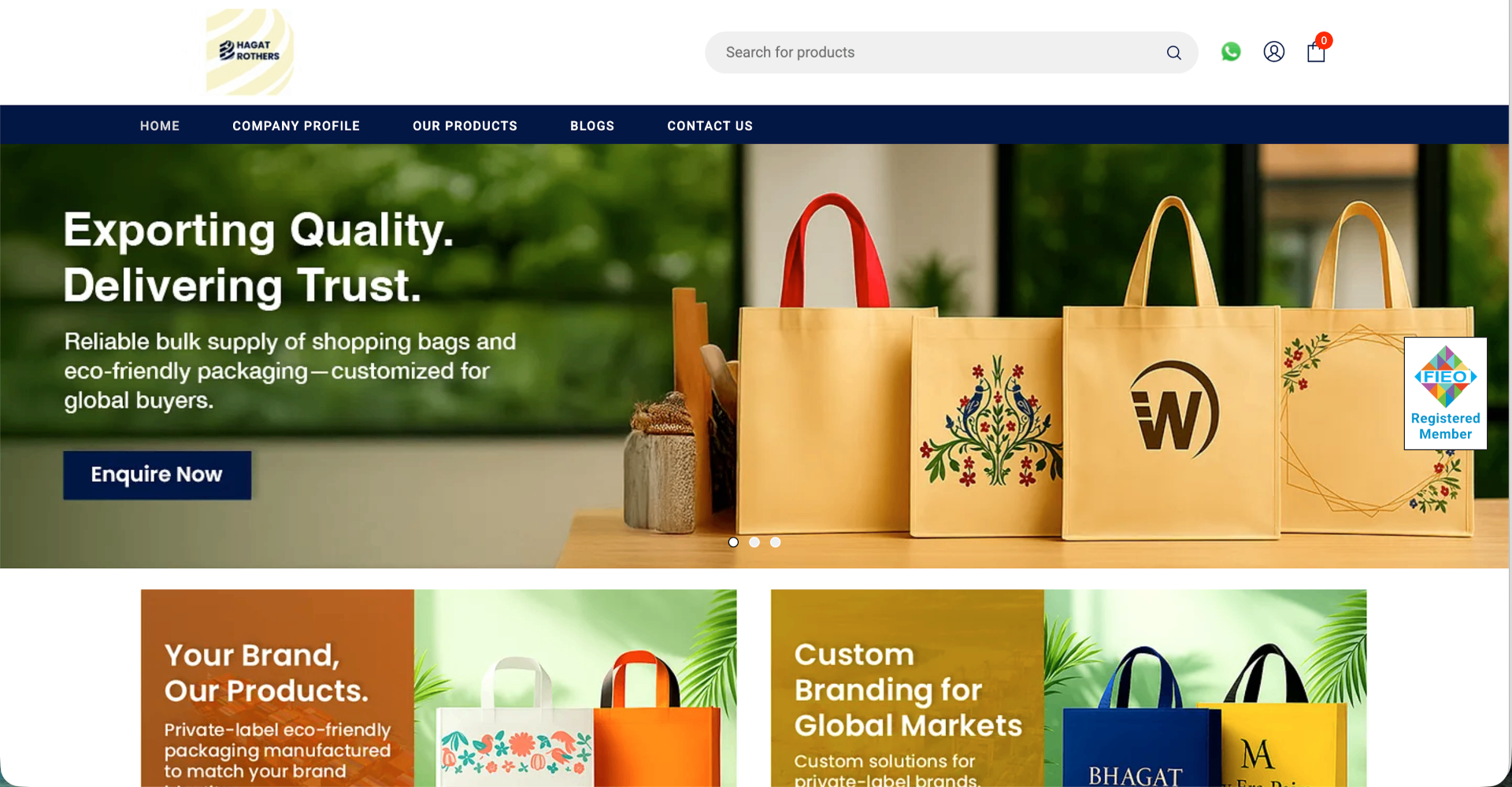 Bhagat Brothers website preview