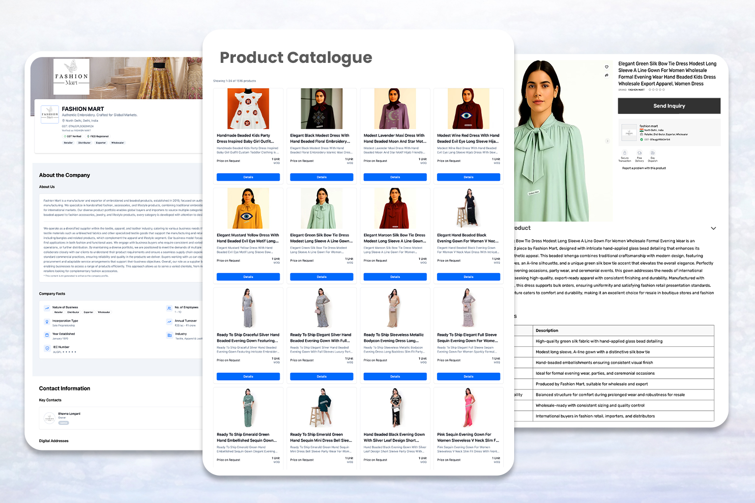 Fashion Mart marketplace profile