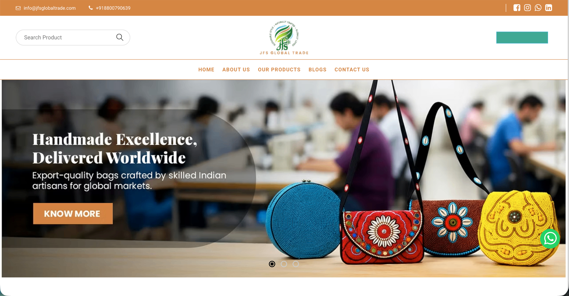 JFS Global website preview
