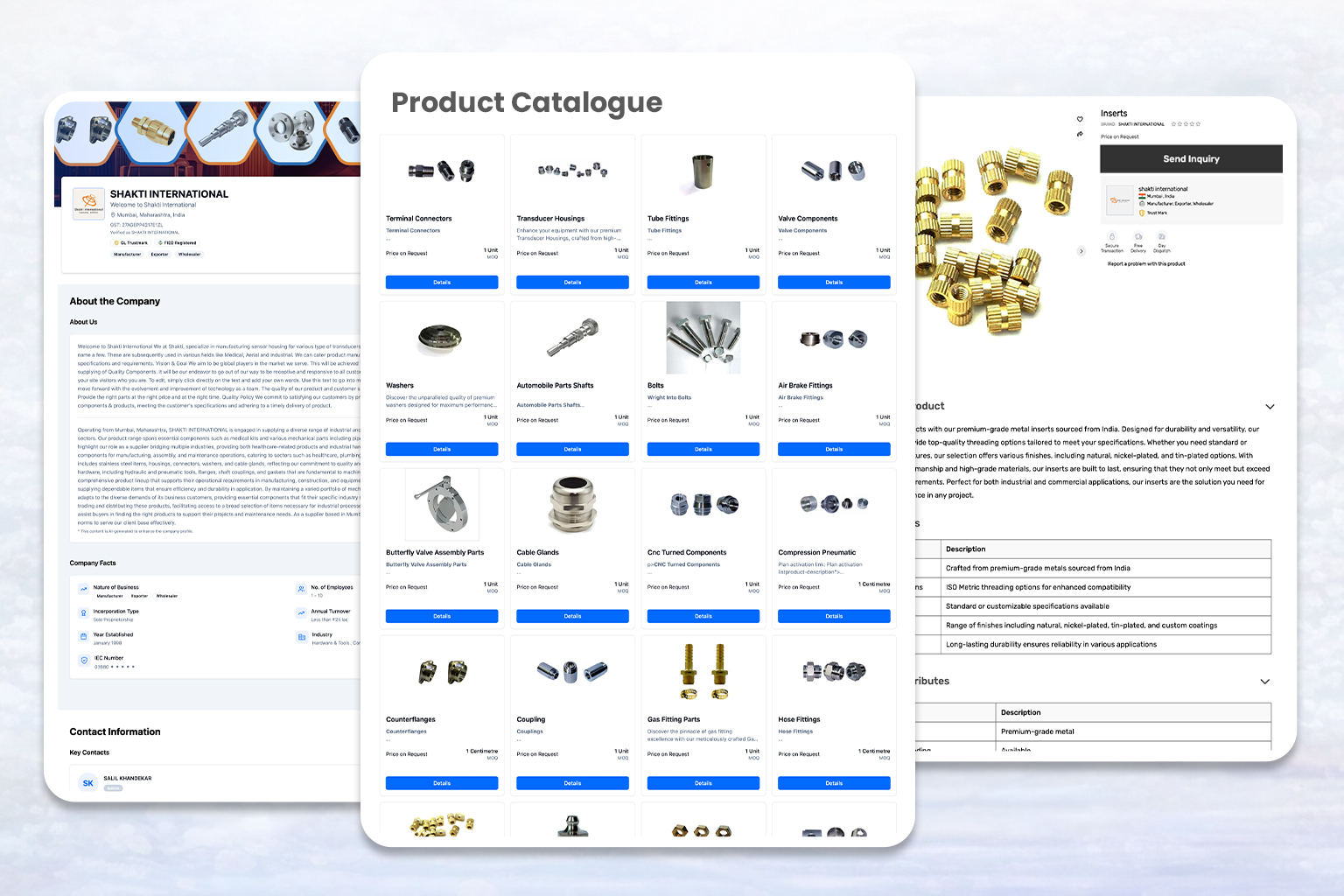 Shakti International marketplace profile