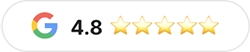 Google rating 4.8 out of 5